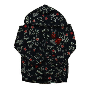 Dodipetto Girls Navy | Red Hoodie size: 3T